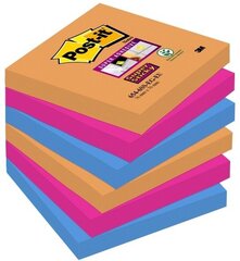 Piezīmju papīrs Post-it 654-6SS-EG 76x76mm BANGKOK Super Sticky 6gab/p цена и информация | Тетради и бумажные товары | 220.lv