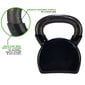 Svaru bumba Tunturi Vinyl Kettlebell, 16 kg, melna cena un informācija | Svari, hanteles, stieņi | 220.lv