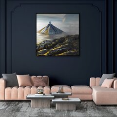 Металлическая картина ручной работы Pyramid 90x90 см цена и информация | Картины | 220.lv