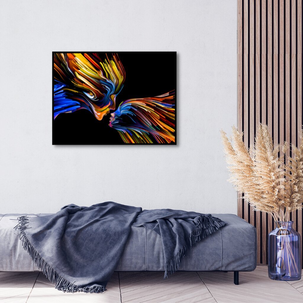 Ar rokām veidota metāla glezna Passion 60x90 cm cena un informācija | Gleznas | 220.lv