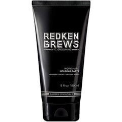 Паста для моделирования волос Redken Brews Work Hard Molding Paste, 150 мл цена и информация | Средства для укладки волос | 220.lv