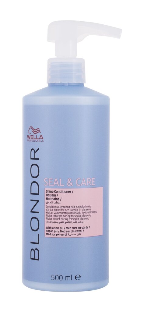Matu krāsas stabilizators Wella Professionals Blondor Seal & Care 500 ml цена и информация | Matu kondicionieri, balzāmi | 220.lv