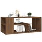 Kafijas galdiņš, brūna ozola, 100x50x40cm, apstrādāta koka cena un informācija | Žurnālgaldiņi | 220.lv