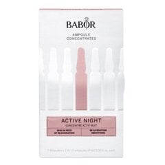 Atjaunojošās ampulas sejai Babor Active Night, 7 x 2 ml cena un informācija | Serumi sejai, eļļas | 220.lv