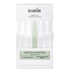 Ampulas problemātiskas sejas ādas dziļai attīrīšanai Babor Active Purifier, 7 x 2 ml цена и информация | Сыворотки для лица, масла | 220.lv