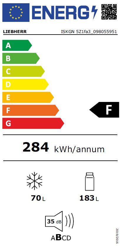 Liebherr ISKGN 5Z1FA3 cena un informācija | Ledusskapji | 220.lv