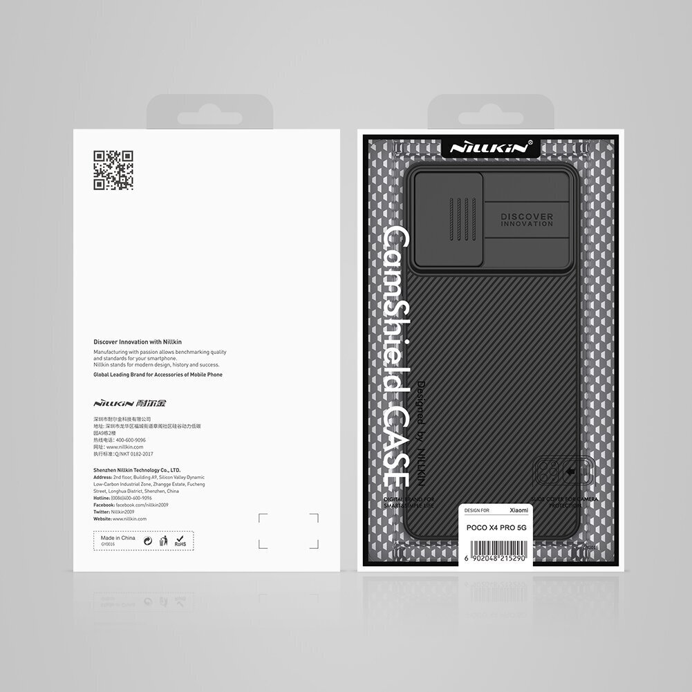 Nillkin CamShield Hard Case for Poco X4 Pro 5G Black cena un informācija | Telefonu vāciņi, maciņi | 220.lv