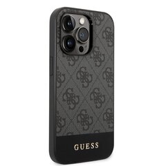 Guess 4G Stripe Case for iPhone 14 Pro Max Grey cena un informācija | Telefonu vāciņi, maciņi | 220.lv