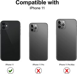 Zhinkarts - mobilo tālruņu ķēde, kas saderīga ar iPhone 11 - mobilā tālruņa korpuss piekārtai - pārsegs ar joslu/auklu - kaklarota - silikons - varavīksne cena un informācija | Telefonu vāciņi, maciņi | 220.lv