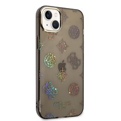 Guess PC/TPU Peony Glitter Case for iPhone 14 Plus Black cena un informācija | Telefonu vāciņi, maciņi | 220.lv