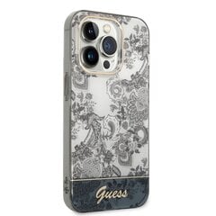 Guess PC/TPU Toile De Jouy Case for iPhone 14 Pro Max Grey cena un informācija | Telefonu vāciņi, maciņi | 220.lv