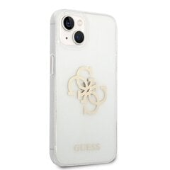 Guess TPU Big 4G Full Glitter Case for iPhone 14 Plus Transparent cena un informācija | Telefonu vāciņi, maciņi | 220.lv