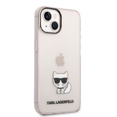 Karl Lagerfeld Choupette Logo Case for iPhone 14 Pink cena un informācija | Telefonu vāciņi, maciņi | 220.lv