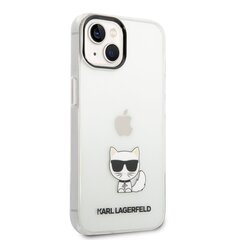 Karl Lagerfeld Choupette Logo Case for iPhone 14 Plus Transparent cena un informācija | Telefonu vāciņi, maciņi | 220.lv