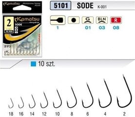 Крючки с поводком KAMATSU Sode Bream 50см №10 цена и информация | Крючки для рыбалки | 220.lv