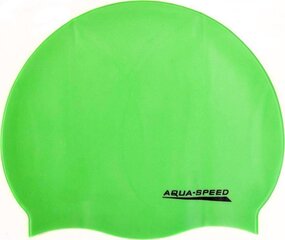 Peldcepure Aqua Speed ​​​​Mono, zaļa cena un informācija | Peldcepures | 220.lv