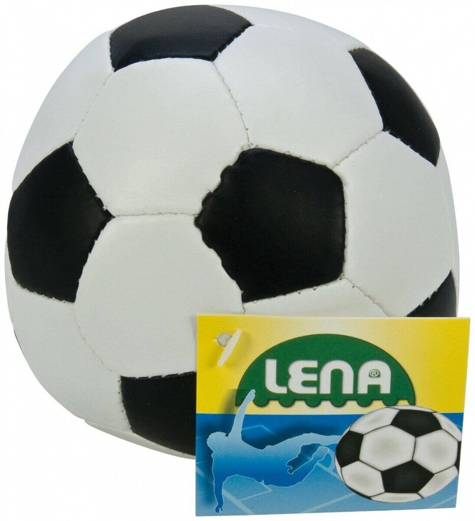 Lena Lena Soft futbols 10 cm melnbalts Displejs 12p цена и информация | Ūdens, smilšu un pludmales rotaļlietas | 220.lv