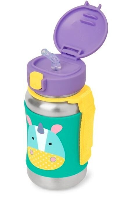 Skip Hop Tērauda ūdens pudele Zoo Unicorn цена и информация | Bērnu pudelītes un to aksesuāri | 220.lv