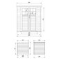 Koka dārza mājiņa ar grīdu Timbela M309F - A200 x 204 x 204 cm, brūna cena un informācija | Dārza mājiņas, šķūņi, malkas nojumes | 220.lv