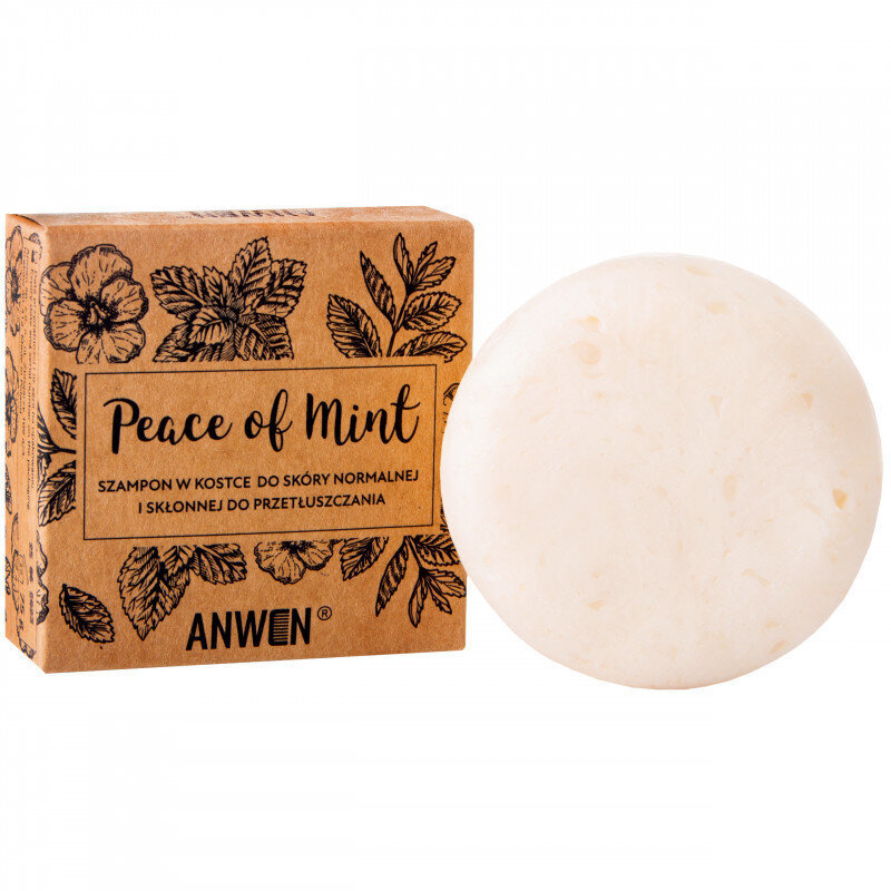 Šampūns normālai un taukainai ādai Anwen Peace of Mint, 75 g cena un informācija | Šampūni | 220.lv