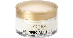 Дневной крем от морщин L'Oréal Expert Age Specialist 45+, 50 мл цена и информация | Наносите на чистую кожу лица. Подержите около 10-15 минут и смойте водой. | 220.lv
