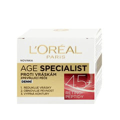 Дневной крем от морщин L'Oréal Expert Age Specialist 45+, 50 мл цена и информация | Кремы для лица | 220.lv