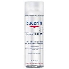 Eucerin DermatoCLEAN micelārais ūdens 3 in 1, 200 ml cena un informācija | Acu ēnas, skropstu tušas, zīmuļi, serumi | 220.lv