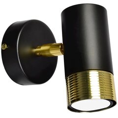 Настенный светильник DANI BLACK/GOLD 1xGU10 цена и информация | Настенные светильники | 220.lv