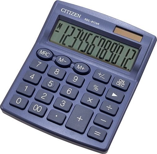 Kalkulators Citizen SDC812NRNVE, zils cena un informācija | Kancelejas preces | 220.lv
