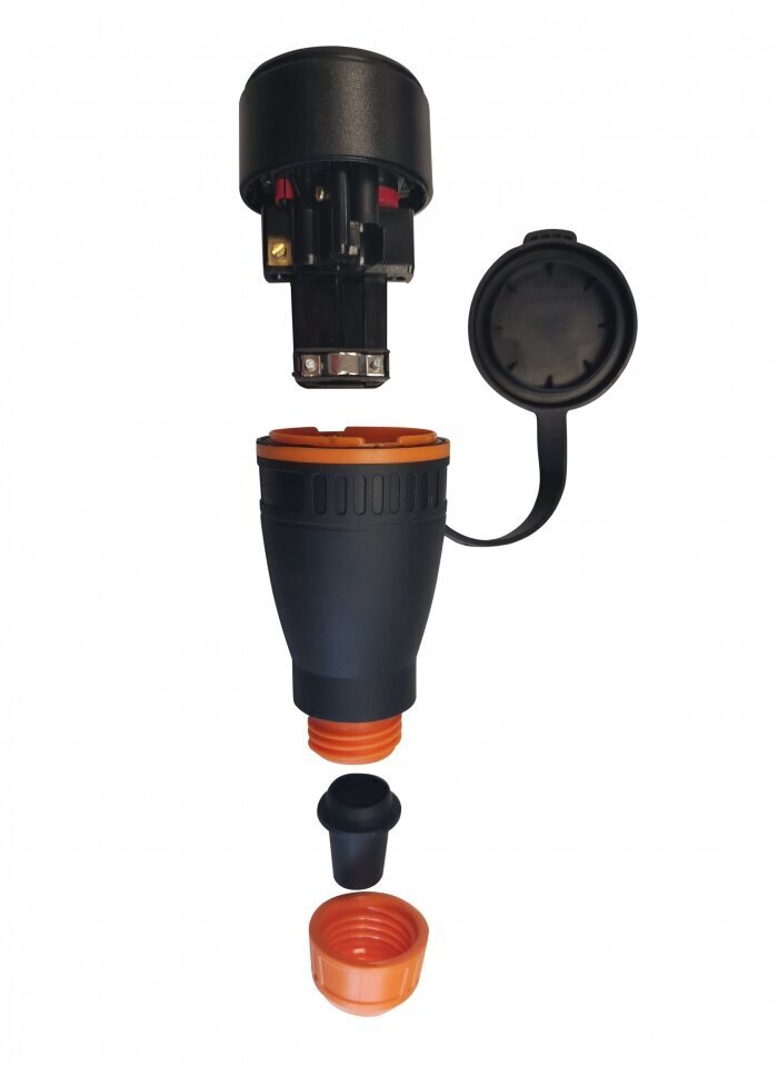 Āra zemējuma spraudnis ar drošības kontaktligzdu, IP44 VIVANCO Outdoor grounding plug with safety socket, IP44 цена и информация | Elektrības slēdži, rozetes | 220.lv