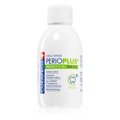 PerioPlus + Protect Mouthwash (mutes skalojamais līdzeklis) 200 ml cena un informācija | Curaprox Smaržas, kosmētika | 220.lv