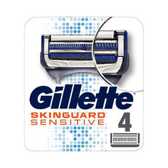 Gillette Skinguard Sensitive ( 4 gab.) skuvekļu asmeņi cena un informācija | Skūšanās piederumi, kosmētika | 220.lv