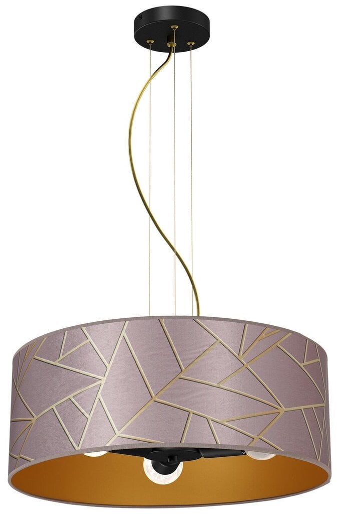 Milagro piekaramā lampa ZIGGY PINK Gold / Pink cena un informācija | Lustras | 220.lv