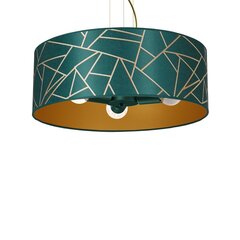 Milagro piekaramā lampa ZIGGY PINK Gold / Bottle Green cena un informācija | Piekaramās lampas | 220.lv