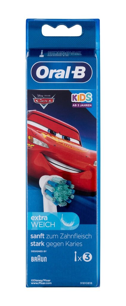 Braun Oral-B Kids Cars cena un informācija | Uzgaļi elektriskajām zobu birstēm | 220.lv