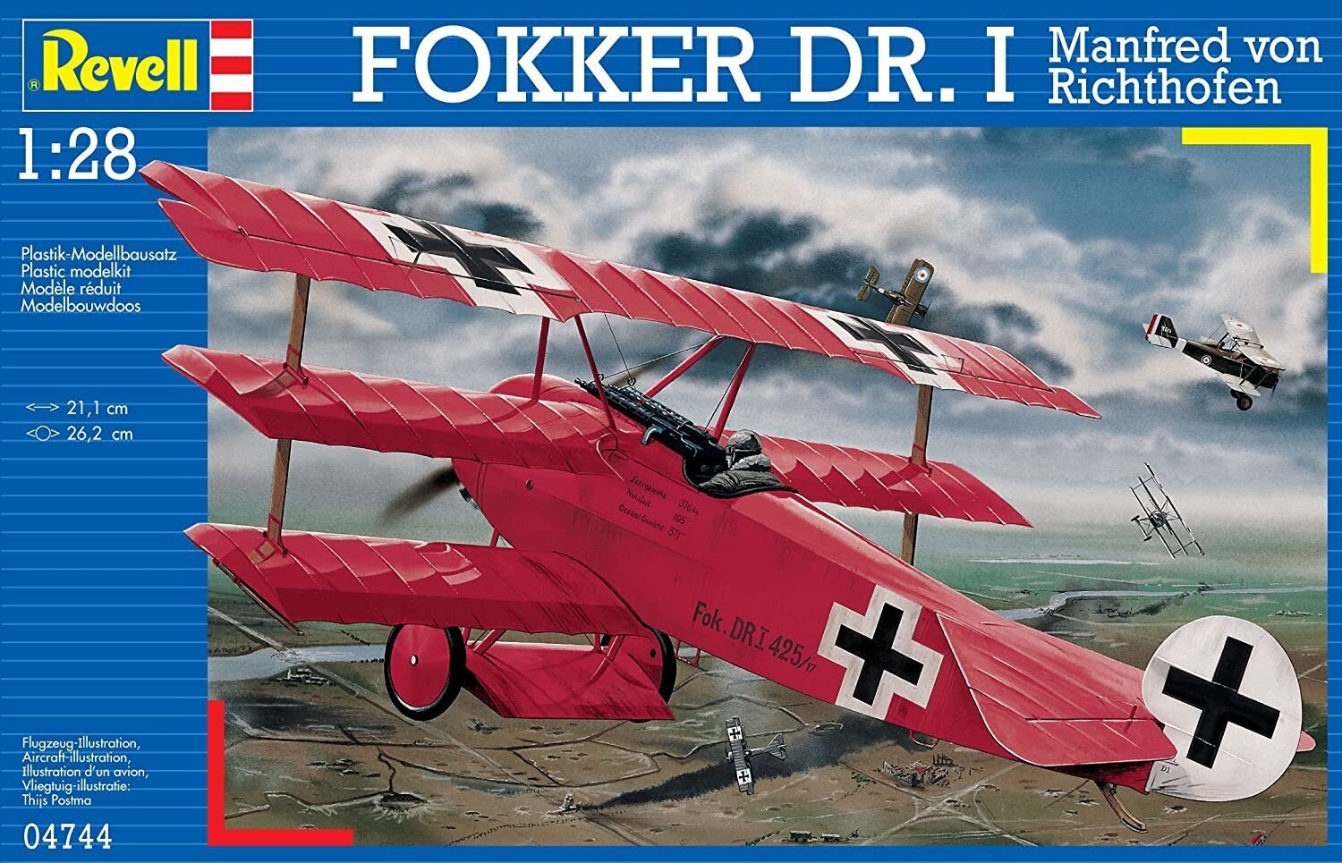 Revell Plastmasas modelis Fokker Dr. UN цена и информация | Kolekcionējamie modeļi | 220.lv