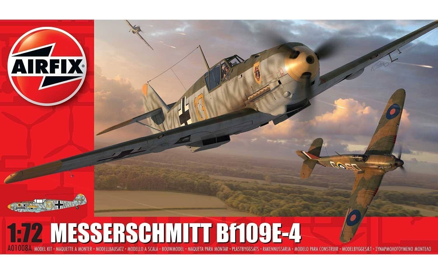 Airfix Plastmasas modelis Messerschmitt BF 109E-4 cena un informācija | Kolekcionējamie modeļi | 220.lv