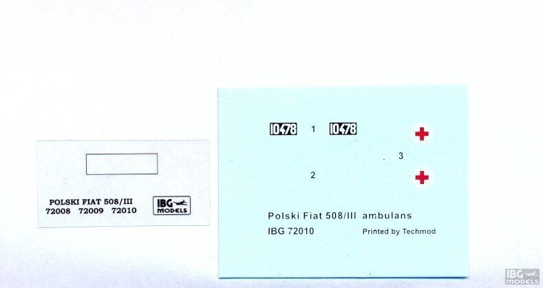 Ibg Polijas Fiat 508 / III ātrā palīdzība cena un informācija | Kolekcionējamie modeļi | 220.lv