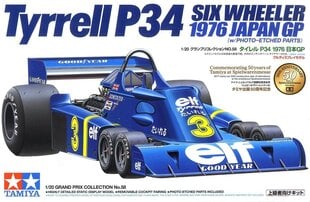 Tamiya - Tyrrell P34 SIX WHEELER 1976 JAPAN GP (w/PHOTO-ETCHED PARTS), 1/20, 20058 cena un informācija | Konstruktori | 220.lv