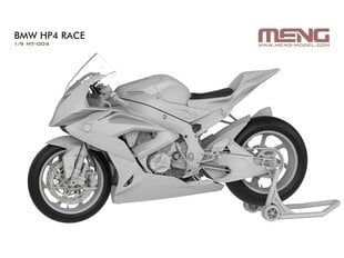 Сборная пластиковая модель Meng Model - BMW HP4 Race, 1/9, MT-004 цена и информация | Конструкторы и кубики | 220.lv