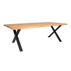Обеденный стол Toulon, 240x95x76 см, коричневый/черный цена и информация | Кухонные и обеденные столы | 220.lv