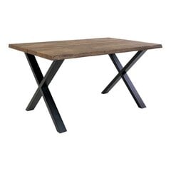 Обеденный стол Toulon, 140x95 см, серый/черный цена и информация | Кухонные и обеденные столы | 220.lv