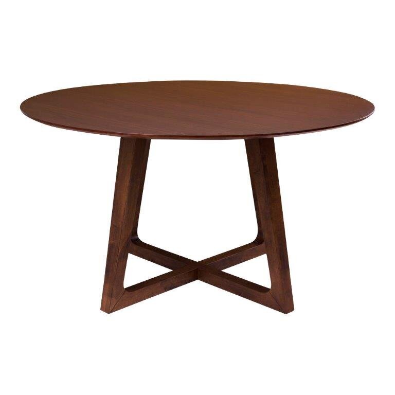 Pusdienu galds Hellerup, brūns cena un informācija | Virtuves galdi, ēdamgaldi | 220.lv