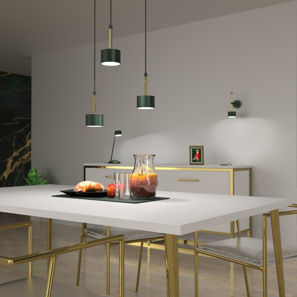 Piekaramā lampa ARENA GREEN/GOLD 3xGX53 цена и информация | Piekaramās lampas | 220.lv