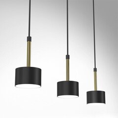 Piekarināma lampa Arena Black/Gold 3xGX53 cena un informācija | Lustras | 220.lv