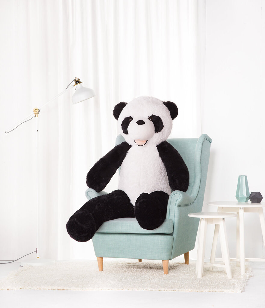 Liela Plīša Panda Pado 160 cm, Pelēka, Mīkstā Rotaļlieta cena un informācija | Mīkstās (plīša) rotaļlietas | 220.lv