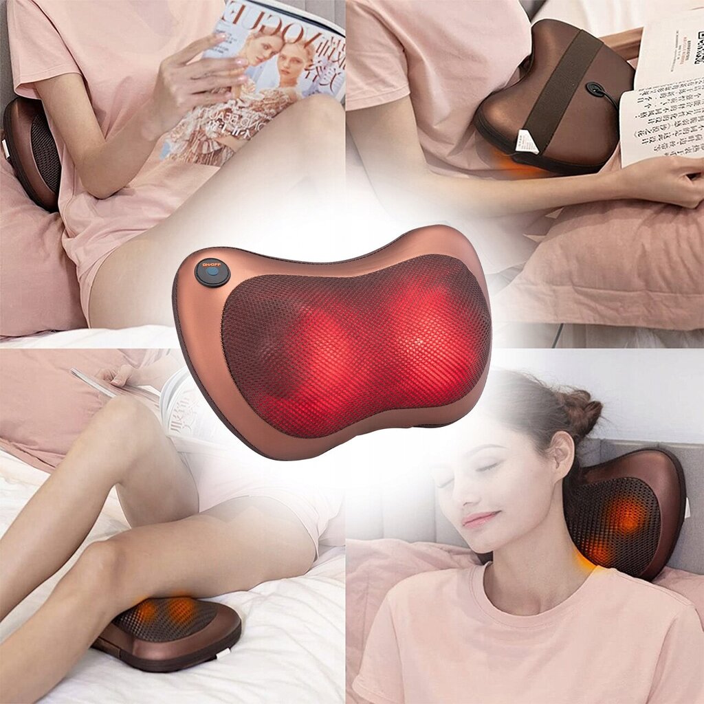 Masāžas spilvens, Shiatsu Massager ULTRAComfy 30W cena un informācija | Masāžas ierīces | 220.lv