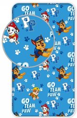 Детская простыня с резинкой Paw Patrol, 90x200 см цена и информация | Простыни | 220.lv