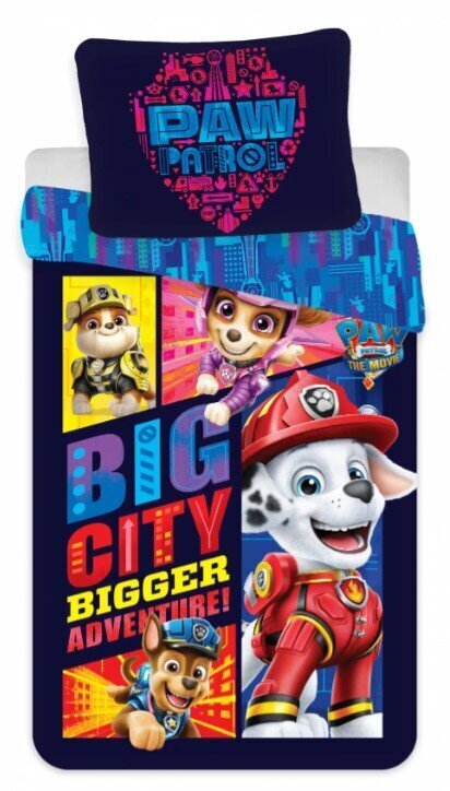 Bērnu gultas veļas komplekts Paw Patrol, 100x135, 2 daļas cena un informācija | Bērnu gultas veļa | 220.lv