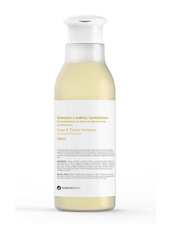Pretblaugznu šampūns taukainiem matiem Botanicapharma, 250 ml цена и информация | Šampūni | 220.lv